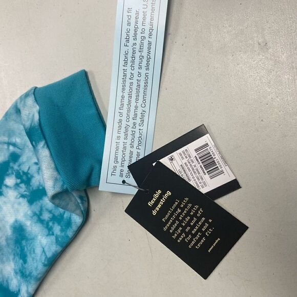 ART CLASS Unisex 2 PieceTie Dyed Sweatshirt & Shorts Pajama Set Size XL Blue New - Picture 7 of 10